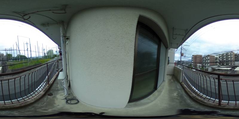 パノラマ画像バルコニー