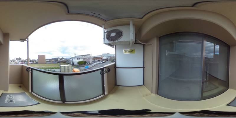 パノラマ画像バルコニー
