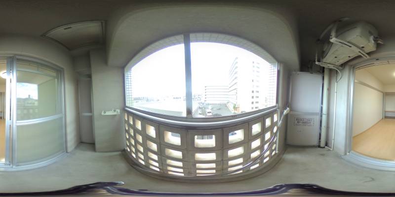 パノラマ画像バルコニー