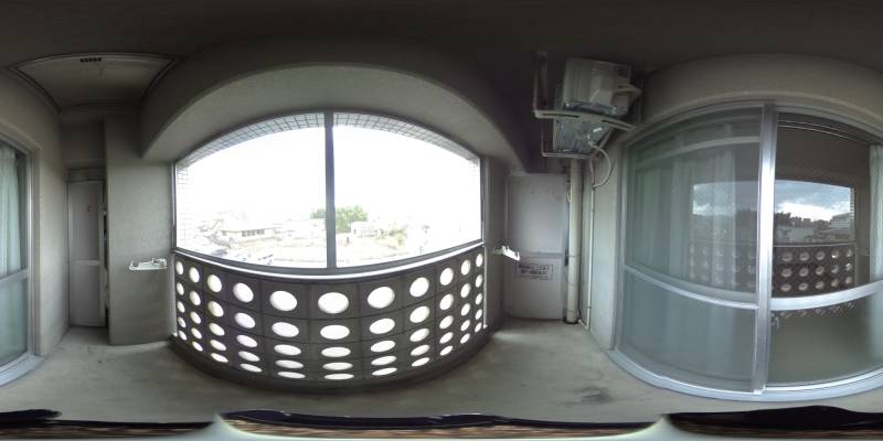 パノラマ画像バルコニー