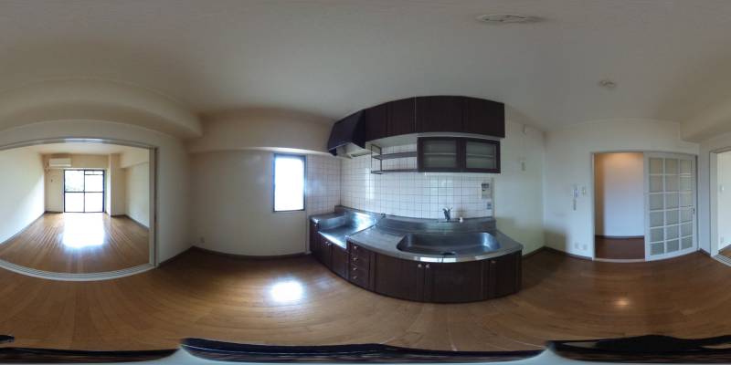 パノラマ画像キッチン