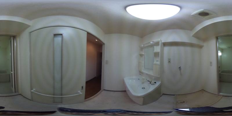 パノラマ画像洗面所