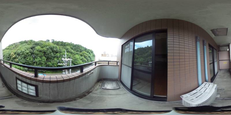 パノラマ画像バルコニー