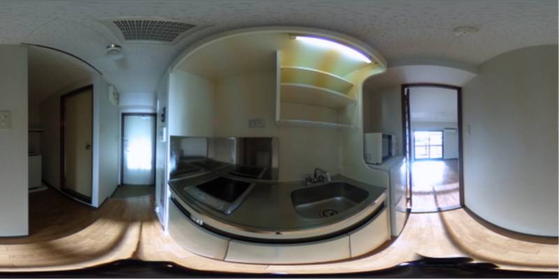 パノラマ画像キッチン