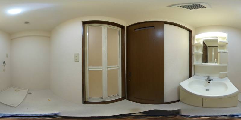 パノラマ画像洗面所