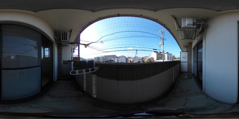 パノラマ画像バルコニー