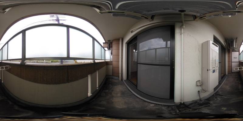 パノラマ画像バルコニー