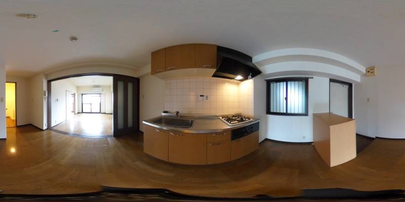 パノラマ画像キッチン