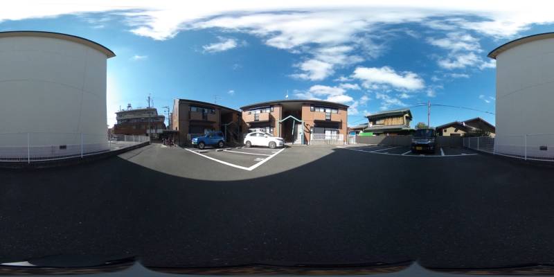 パノラマ画像駐車場