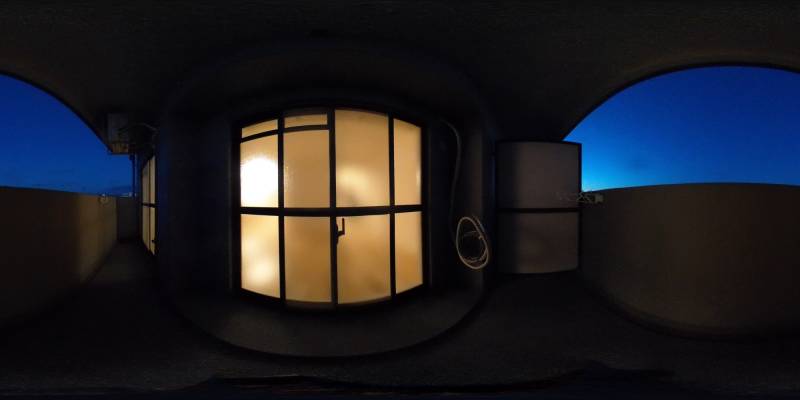 パノラマ画像バルコニー