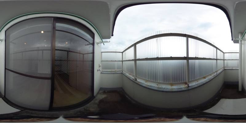 パノラマ画像バルコニー