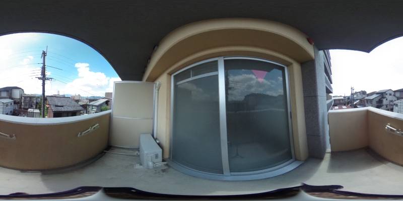 パノラマ画像バルコニー