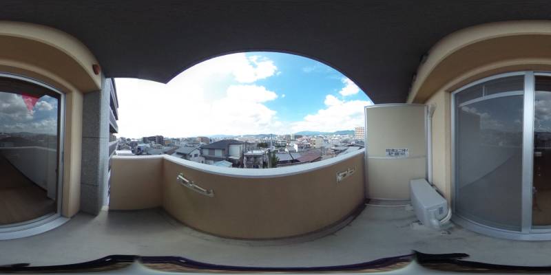 パノラマ画像バルコニー