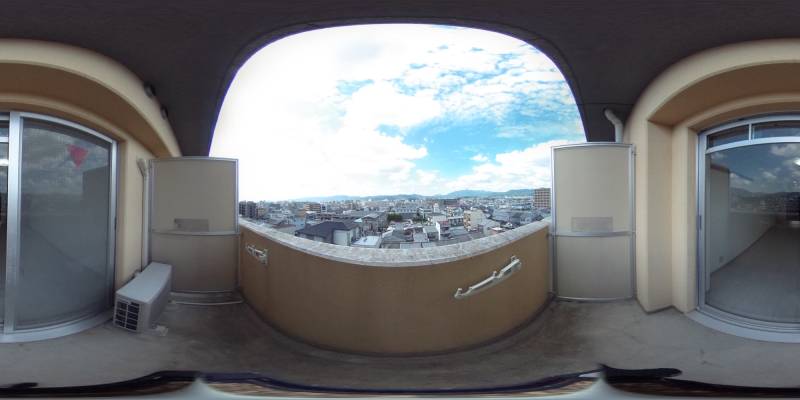 パノラマ画像バルコニー