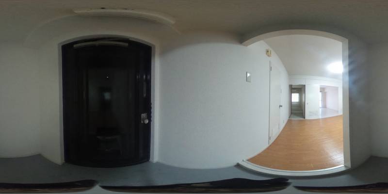 パノラマ画像寝室