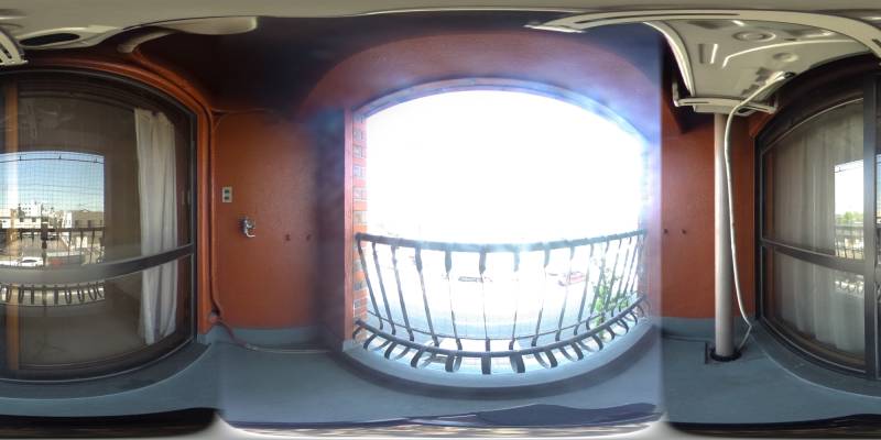 パノラマ画像バルコニー