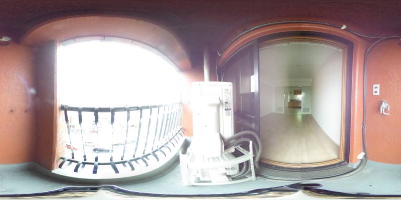 パノラマ画像バルコニー