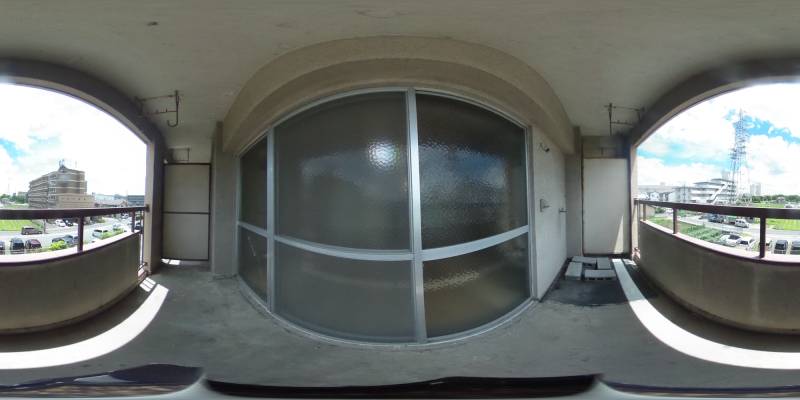 パノラマ画像バルコニー