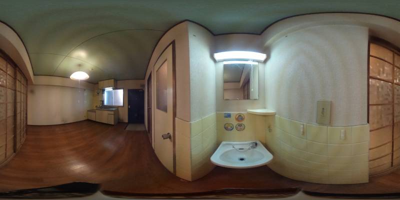 パノラマ画像洗面所