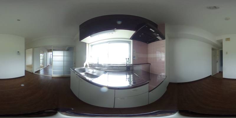 パノラマ画像キッチン