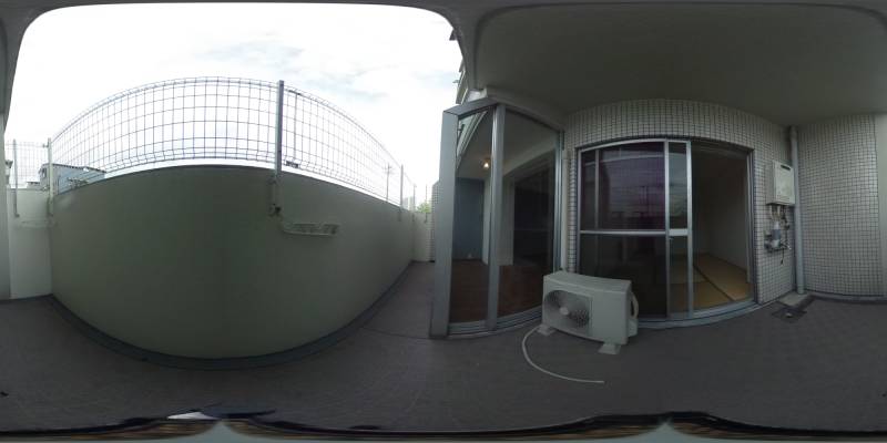 パノラマ画像バルコニー