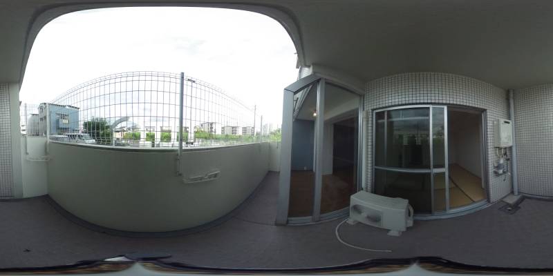 パノラマ画像バルコニー