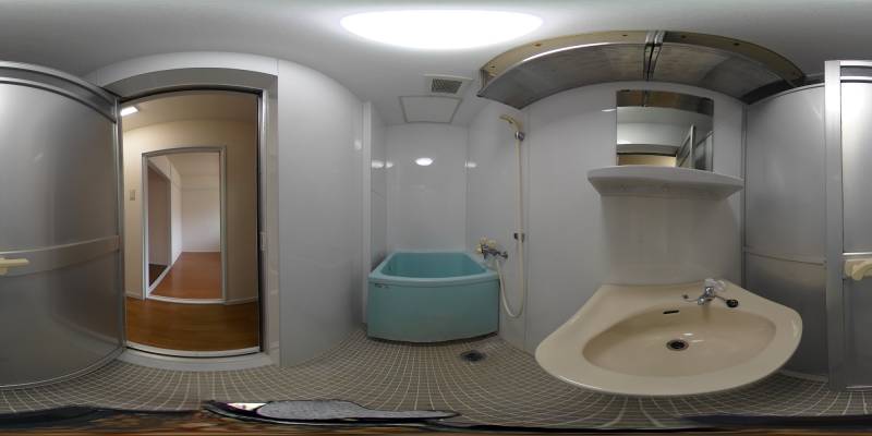 パノラマ画像バスルーム