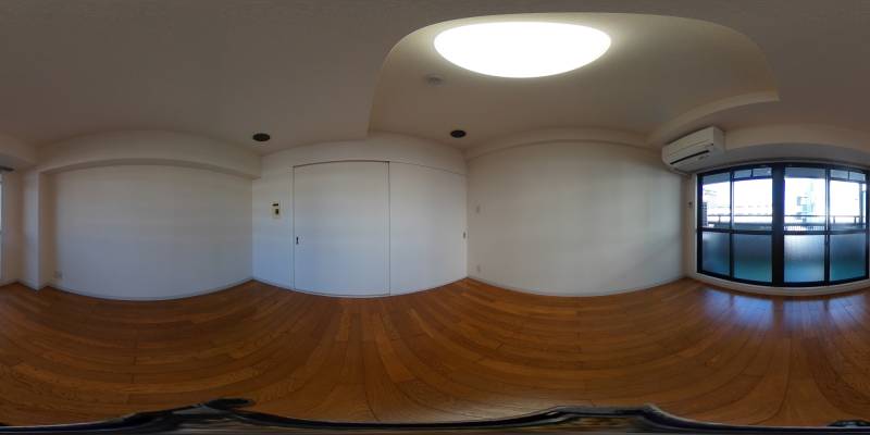 パノラマ画像寝室