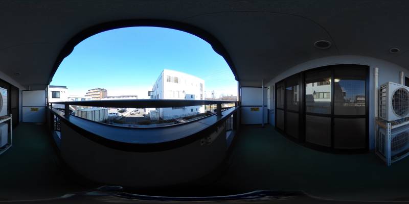 パノラマ画像バルコニー