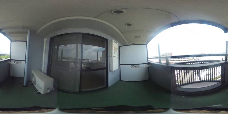 パノラマ画像バルコニー