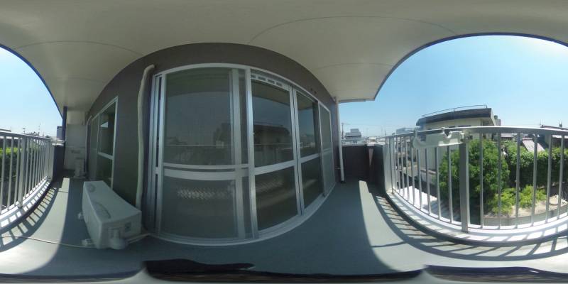 パノラマ画像バルコニー