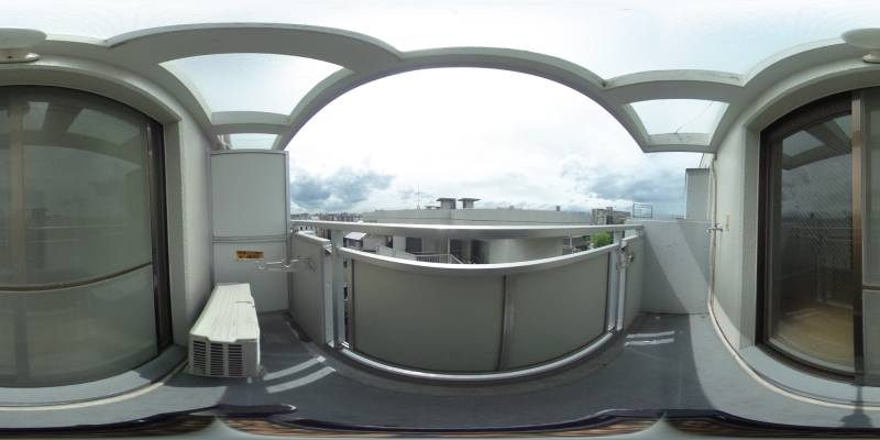 パノラマ画像バルコニー