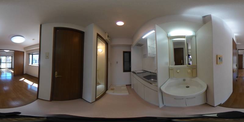 パノラマ画像洗面所