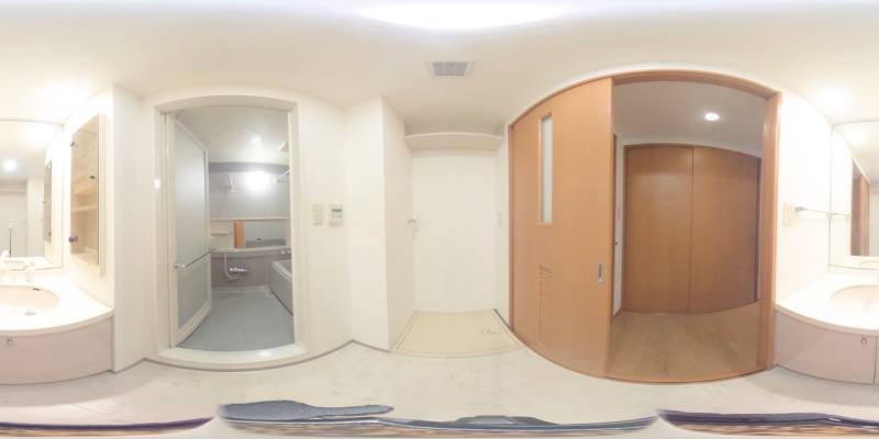 パノラマ画像洗面所