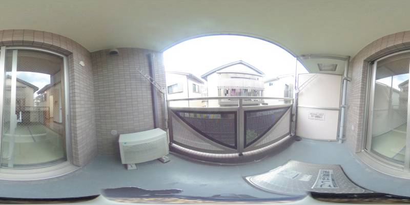パノラマ画像バルコニー