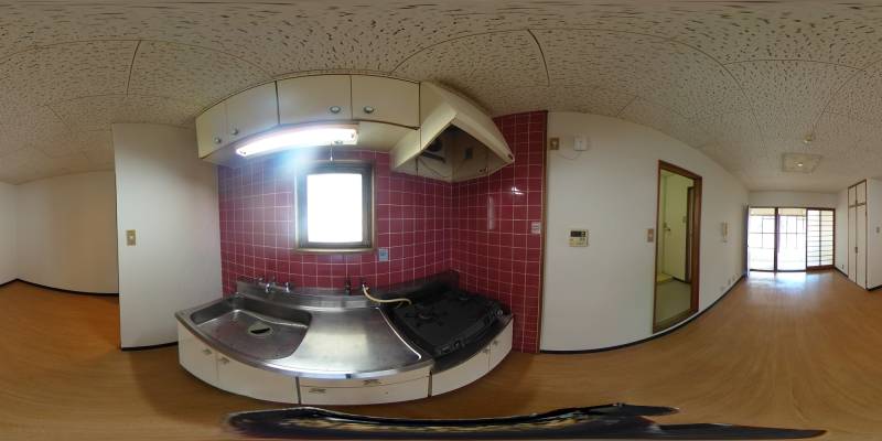 パノラマ画像キッチン