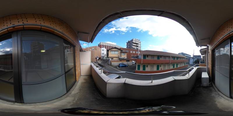 パノラマ画像バルコニー