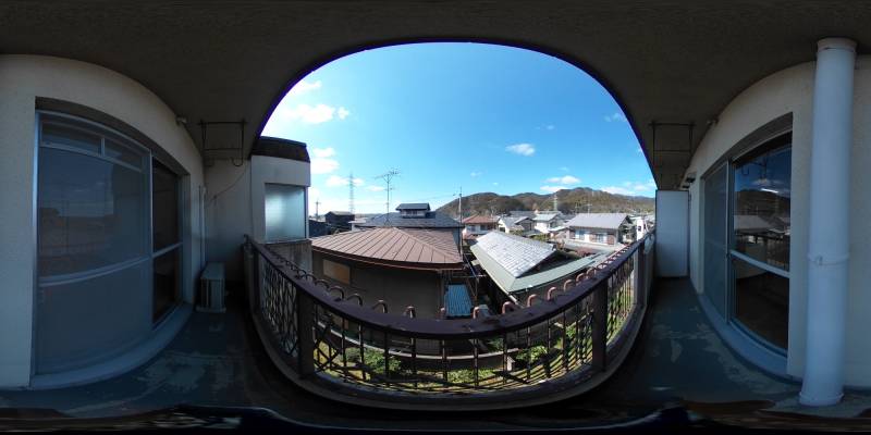パノラマ画像バルコニー