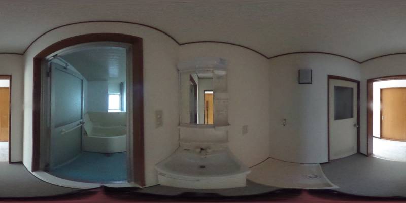 パノラマ画像洗面所