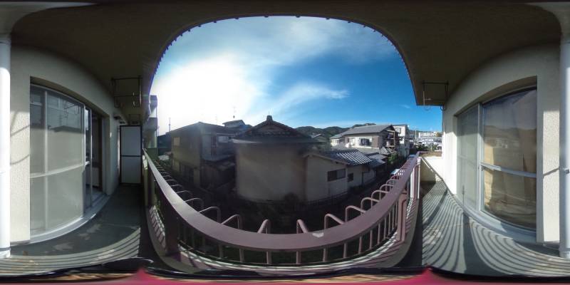 パノラマ画像バルコニー