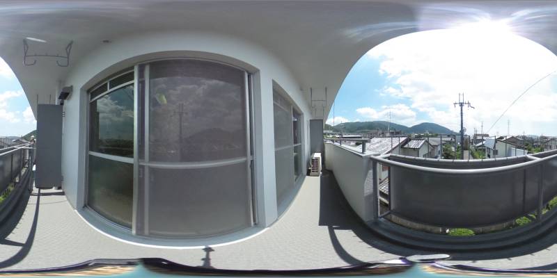 パノラマ画像バルコニー