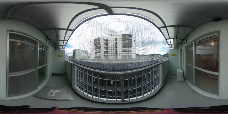 パノラマ画像バルコニー