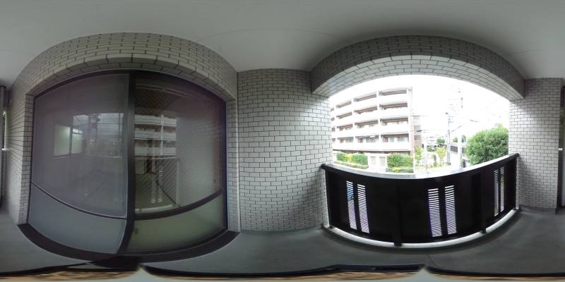 パノラマ画像バルコニー