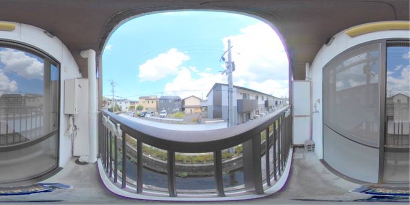 パノラマ画像バルコニー