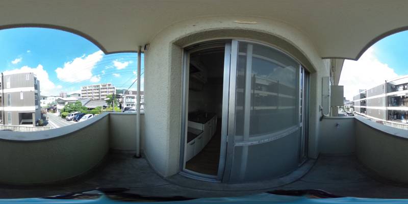 パノラマ画像バルコニー