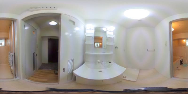 パノラマ画像洗面所