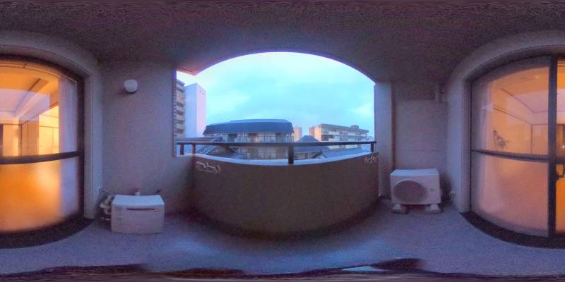 パノラマ画像バルコニー