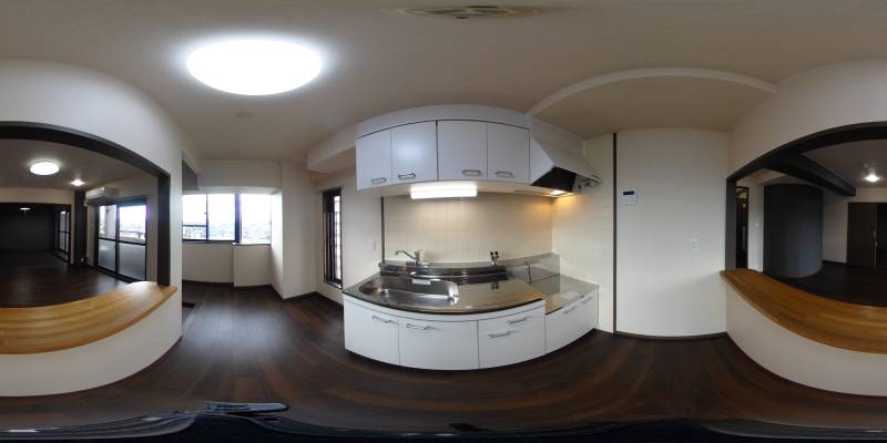 パノラマ画像キッチン