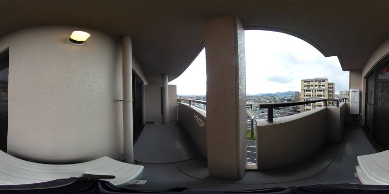パノラマ画像バルコニー