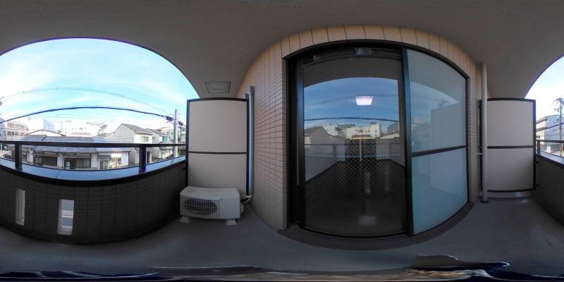 パノラマ画像バルコニー